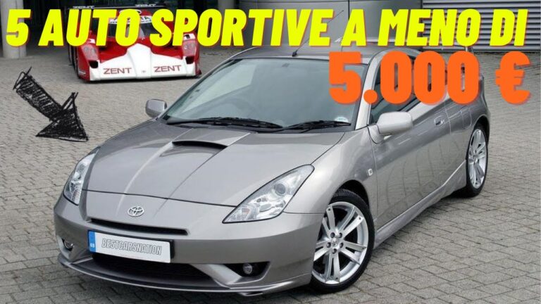 Le migliori auto sportive usate sotto i 5000 euro: un&#8217;opportunità da non perdere!